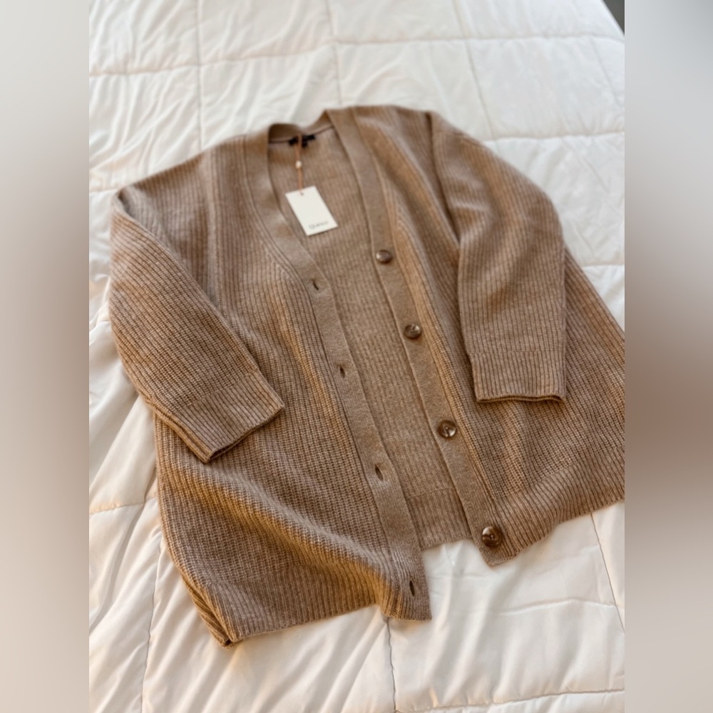 Quince Mongolian cashmere cardigan sz m